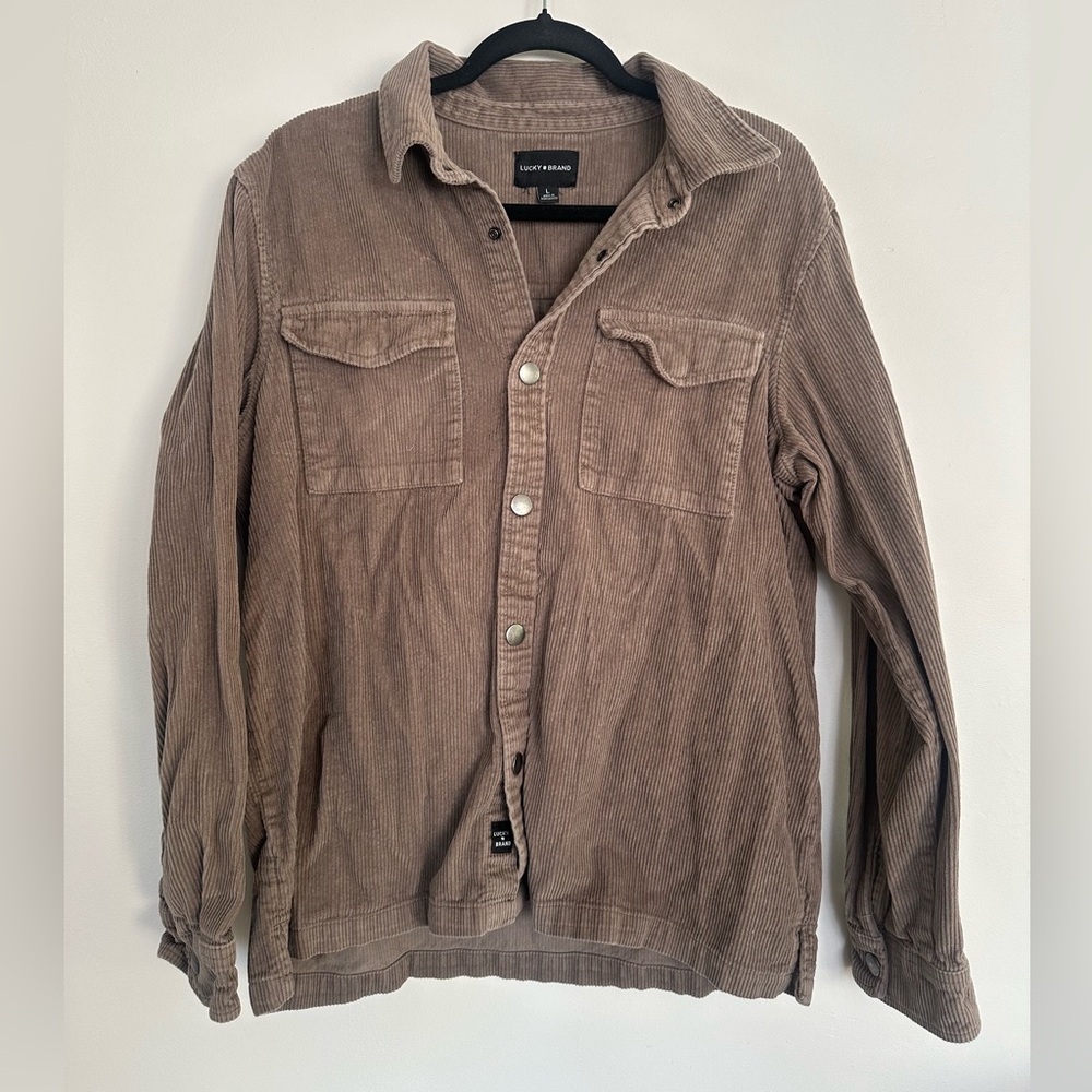 Lucky Brand Corduroy Button-Up Jacket – Size L